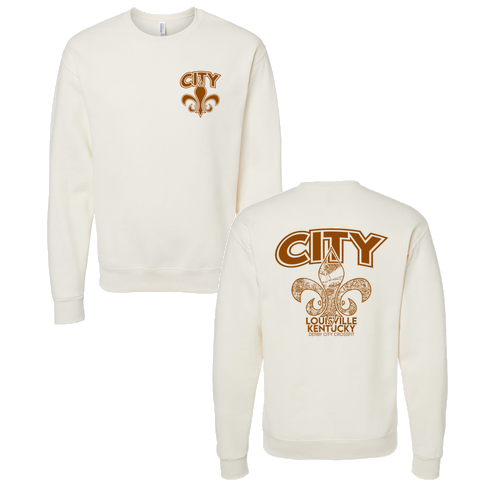 Jerzees 8 Oz., 50/50 Nublend Fleece Crew -- Sweet Cream Heather