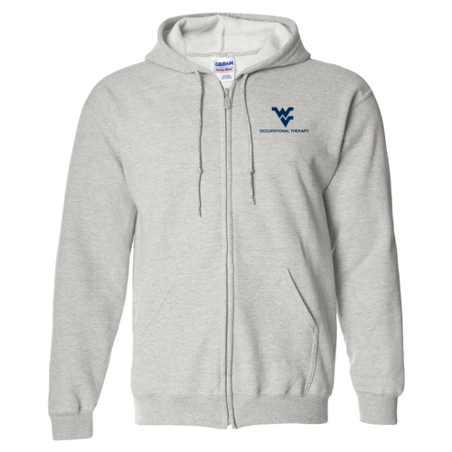Gildan Full Zip Hooded Sweatshirt -- Ash