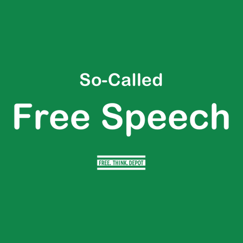 So-Called Free Speech T-Shirt -- Kelly Green