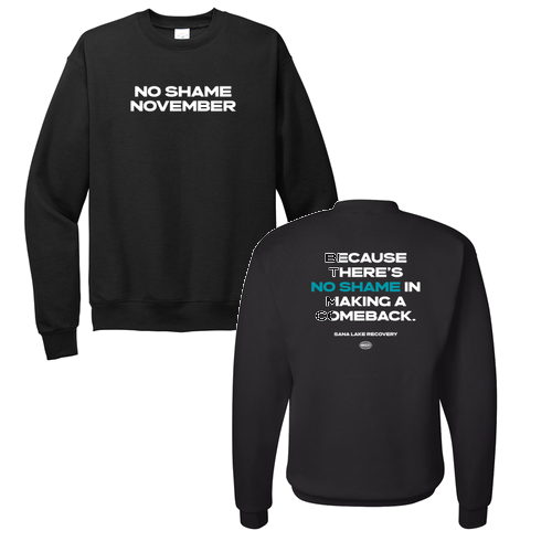 Hanes EcoSmart Crewneck Sweatshirt -- Black
