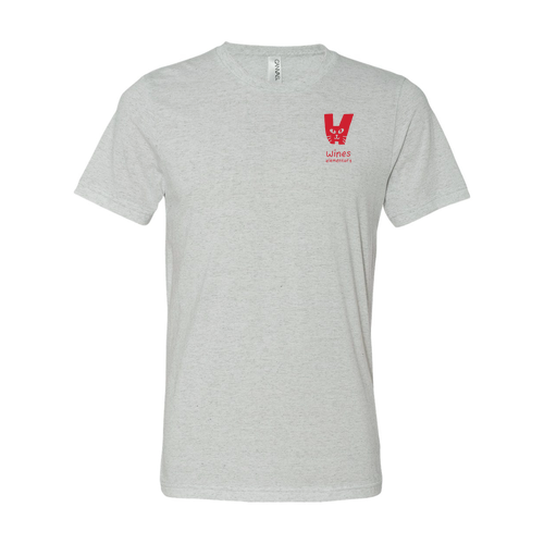 Mens/Unisex Bella Canvas Soft Fitted Triblend Short Sleeve T-Shirt -- White Fleck Triblend