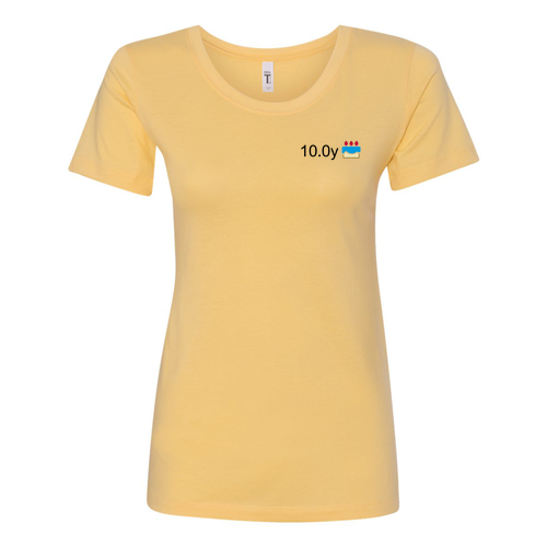 Next Level Ladies Ideal Crew Tee -- Banana Cream