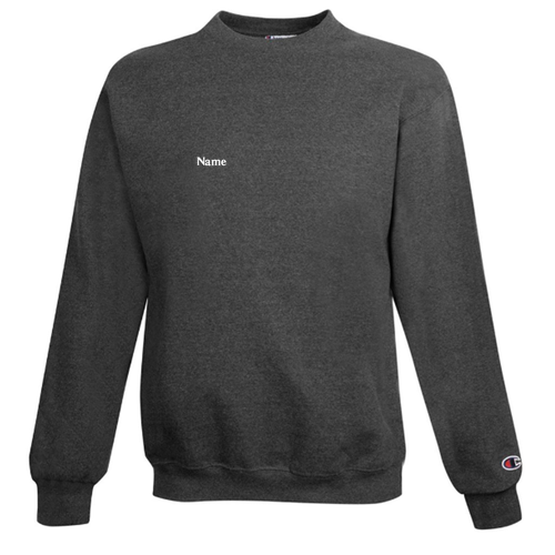 Mens/Unisex Champion Powerblend Crewneck Sweatshirt -- Charcoal Heather