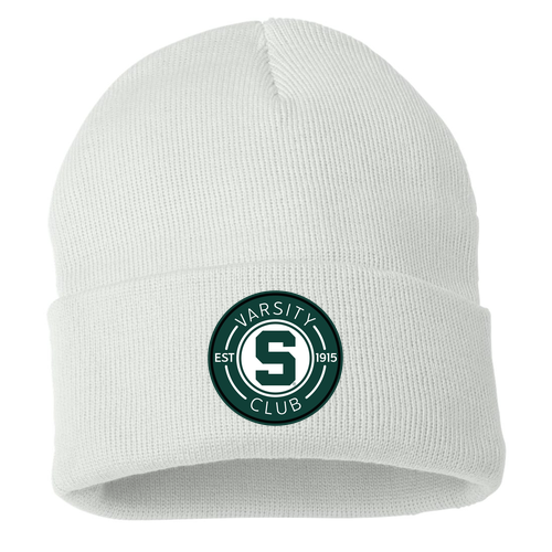 Sportsman Solid 12" Cuffed Beanie -- White