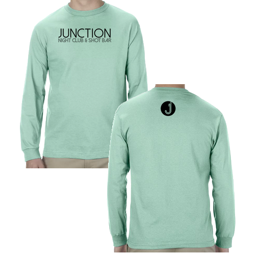 American Apparel Heavyweight Cotton Unisex Long Sleeve T-Shirt -- Celadon