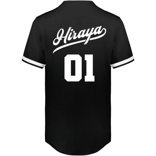 Hiraya 1 Year Baseball Jersey-- Black / White