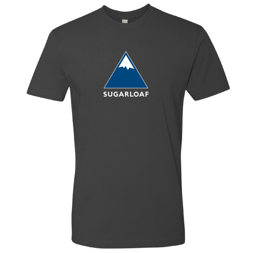 Sugarloaf Logo 1 Blue and White Ink -- Short Sleeve Heavy Metal