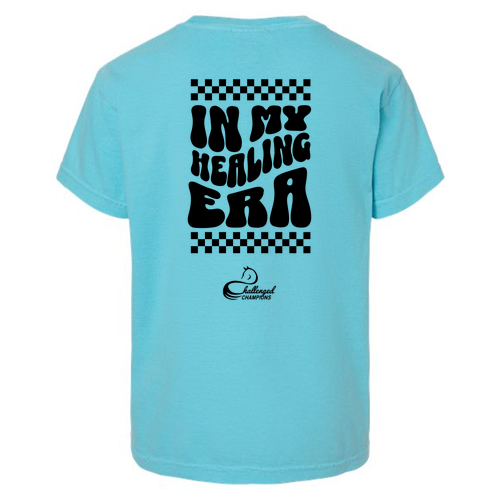 Comfort Colors Youth Ring Spun Cotton Tee -- Lagoon (In My Healing Era)