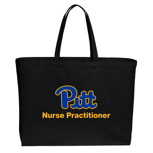 Port Authority Cotton Canvas Jumbo Tote -- Deep Black