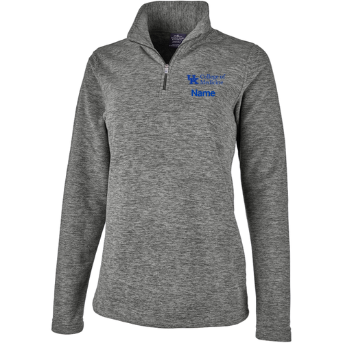 Charles River Womens Freeport Microfleece Pullover -- Light Grey Heather