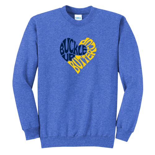 Port and Company Classic Crewneck Sweatshirt -- Heather Royal