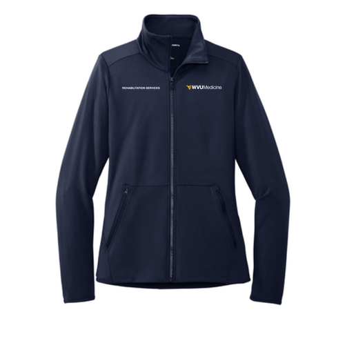 Port Authority Ladies Accord Stretch Fleece Full-Zip -- Navy
