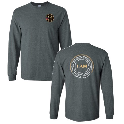 I Am Longsleeve -- Dark Heather