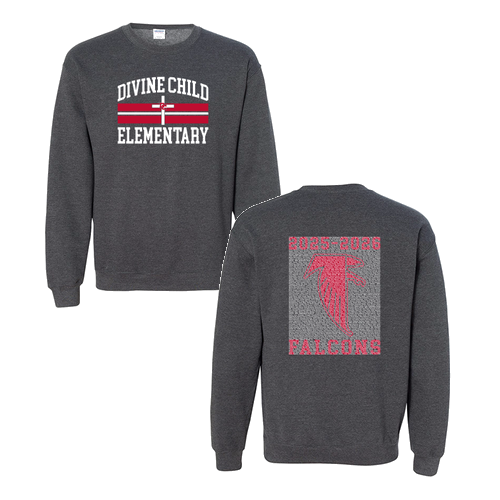 Gildan Heavy Blend Crewneck Sweatshirt -- Dark Heather