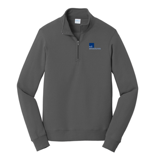Port & Company Fan Favorite Fleece Quarter Zip -- Charcoal, $42