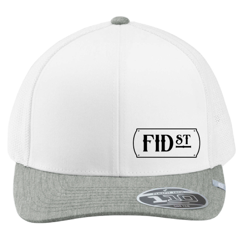 TravisMathew Cruz Colorblock Trucker Cap FID St Black Logo
