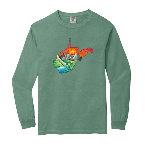 Comfort Colors Ringspun Long Sleeve Tee -- Light Green