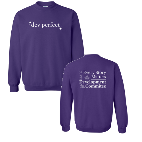 Gildan Heavy Blend Crew Neck Sweatshirt -- Purple