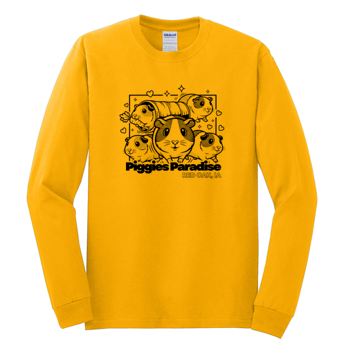 Gildan Heavy Cotton Longsleeve Basic T-Shirt -- Gold