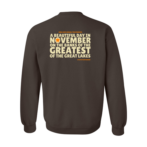 Gildan Heavy Blend Crew Neck Sweatshirt -- Dark Chocolate