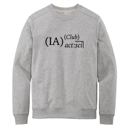 District Re-Fleece Crew -- Light Heather Grey