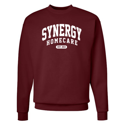 Hanes EcoSmart Crewneck Sweatshirt -- Maroon