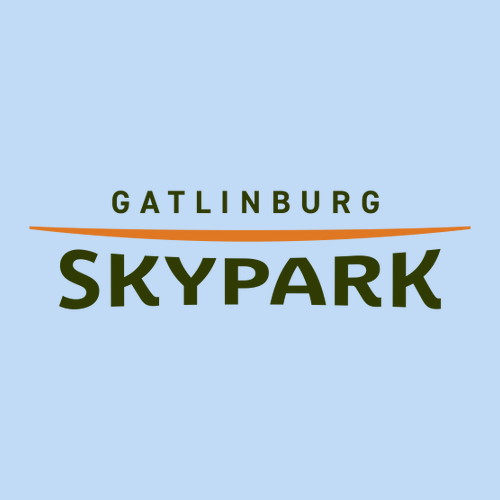 Gatlinburg Skypark Logo 1 Green & Orange Ink -- Short Sleeve Light Blue