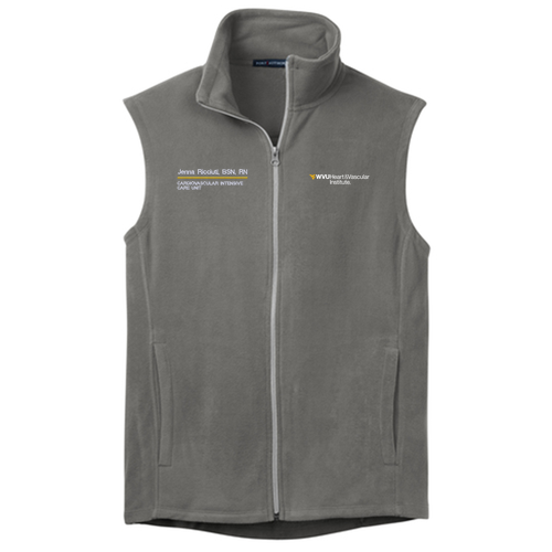 Port Authority Microfleece Vest -- Pearl Grey
