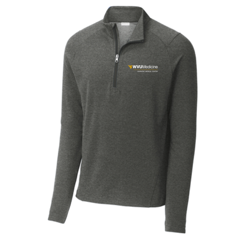 Sport-Tek Sport-Wick Flex Fleece Quarter-Zip -- Dark Grey Heather