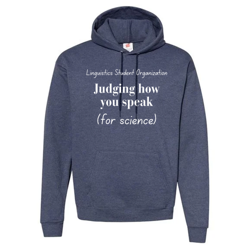 Hanes 7.8 Oz., 50/50 Comfort Blend Fleece Pullover Hood Adult Judge Heather Navy