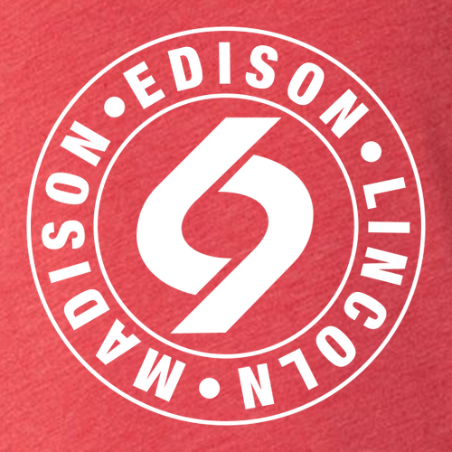 J America Tri blend Pullover Hoodie -- Red Triblend