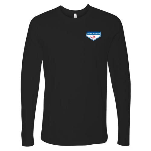 Boyne Mountain Logo 2 Full Color -- Long Sleeve Black