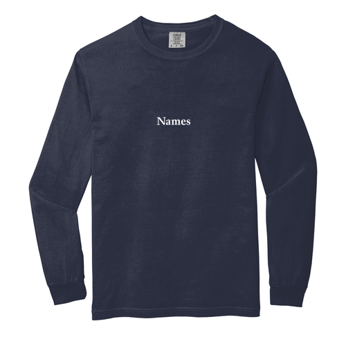 Comfort Colors Ringspun Long Sleeve Tee -- Navy