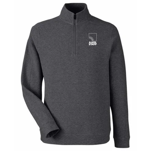 Regular North End Spirit Textured Quarter-Zip -- Black Heather