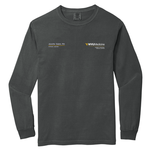 Comfort Colors Unisex Garment-Dyed Heavyweight Long Sleeve T-Shirt -- Graphite