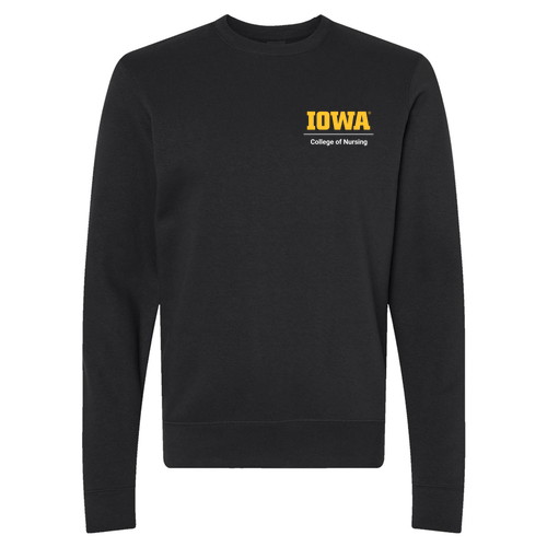 Pediatric Nurse Practitioner J. America BTB Fleece Crew -- Black
