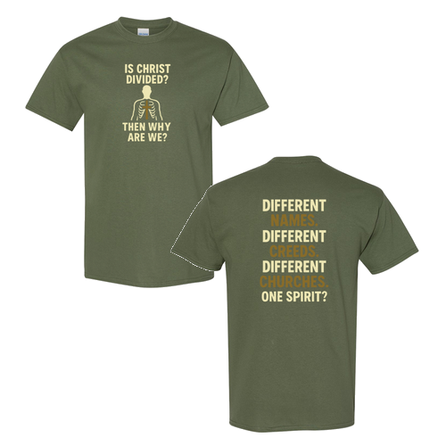 Divided Tee -- Military Green