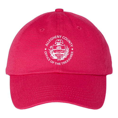 Embroidered Valucap Bio-Washed Unstructured Hat -- Neon Pink