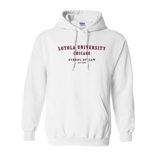 School Of Law Hooded Sweatshirt -- White