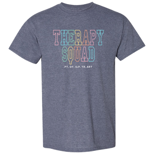 Mens/Unisex Therapy Squad Gildan DryBlend 50/50 T-Shirt -- Heather Sport Dark Navy