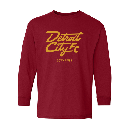 Gildan Youth Heavy Cotton Longsleeve -- Garnet