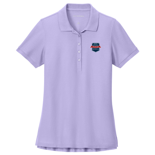 Ladies Port Authority Wearever Signature Pique Polo -- Bright Lavender