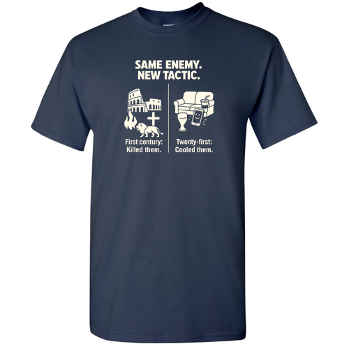 Same Enemy, New Tactic Tee -- Navy