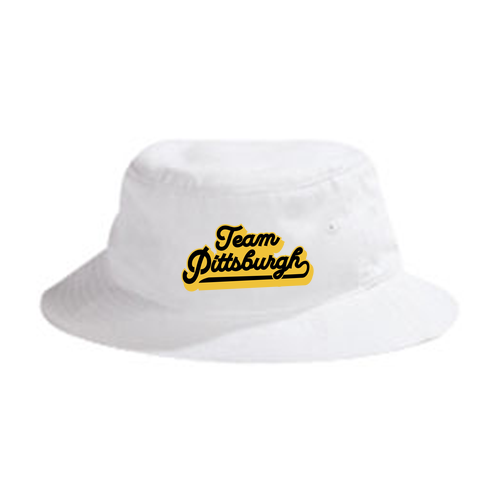Team Pittsburgh Bucket Hat -- White