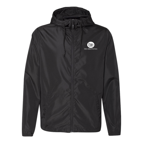 Independent Trading Co. Lightweight Windbreaker Zip Jacket -- Black