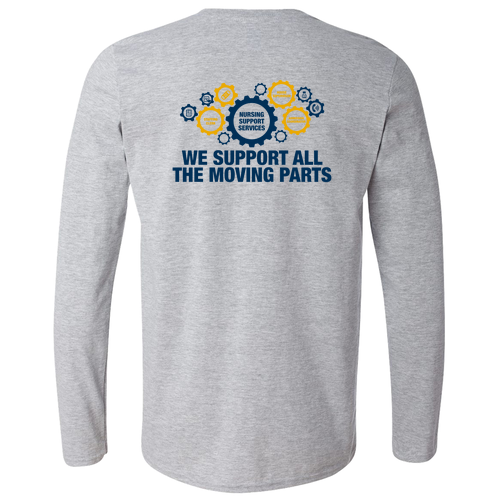 Gildan Softstyle Longsleeve T Shirt -- Sport Grey