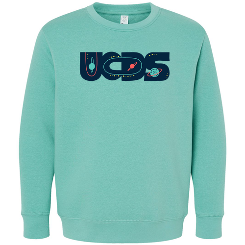 LAT Apparel Youth Elevated Fleece Crew -- Saltwater