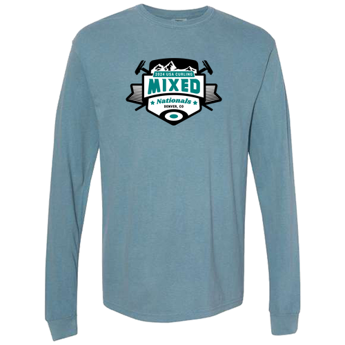 Comfort Colors Ringspun Long Sleeve Tee -- Ice Blue