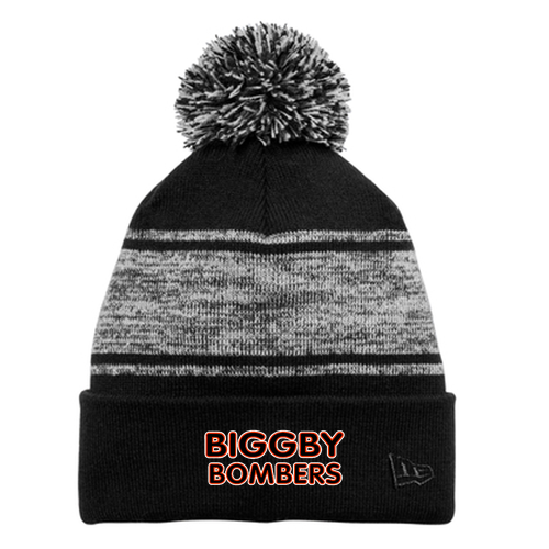 Knit Pom Beanie -- Black / Graphite