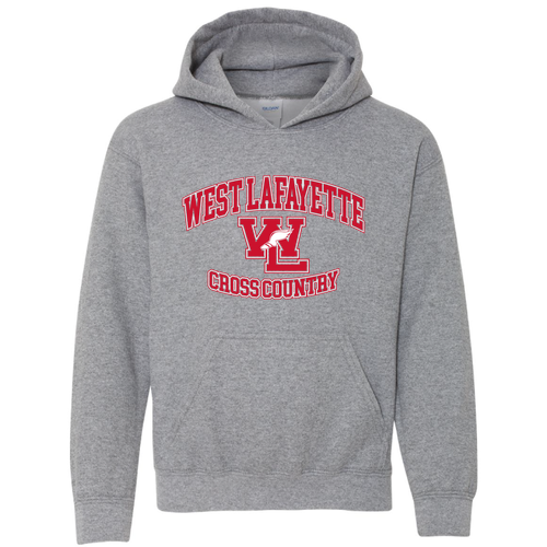 Gildan Heavy Blend Youth Hooded Sweatshirt -- Graphite Heather